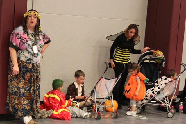 Parents and children alike dressed up and enjoyed the fun atmosphere at the Fall Carnival. Photo by Courtney Inman.
