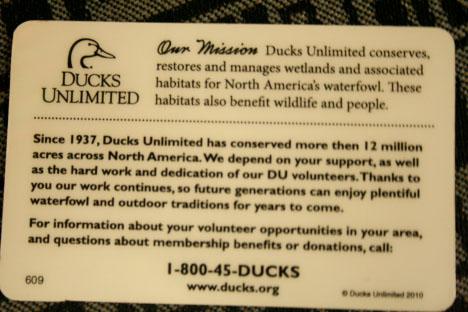 Ducks Unlimited joins WT