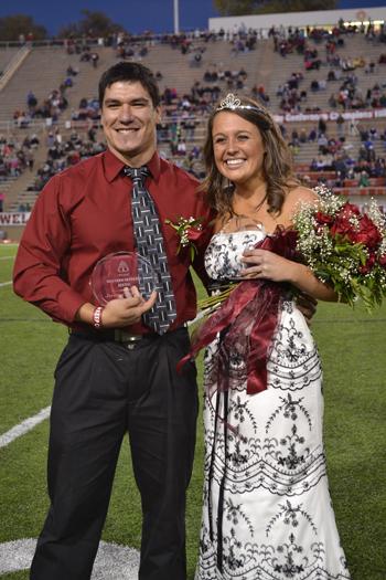Jeremy Tarango and Allison Ashby were crowned Homecoming King and Queen on Oct. 13. Photo by Alex Montoya.