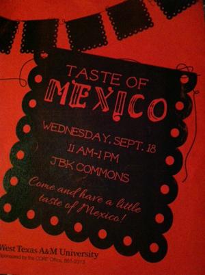 Taste of Mexico is part of Hispanic Heritage Month. Photo Courtesy of Kristian Diaz.