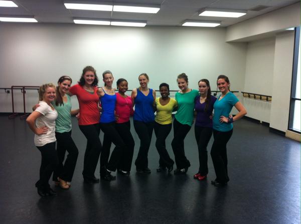 Mindy Copeland’s choreography class. Photo by Tyler Anderson.