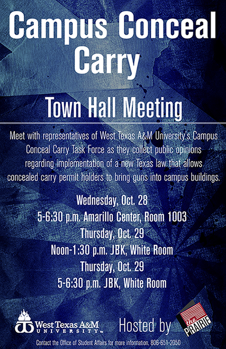 Town Hall Meetings Address Campus Concealed Carry