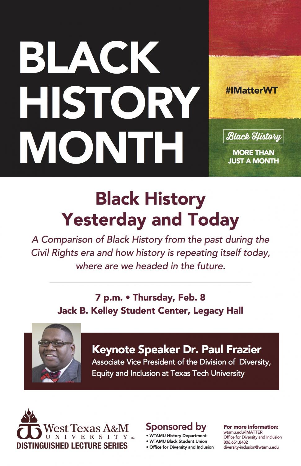 Speech by Dr. Paul Frazier Kicks Off Black History Month Celebration at ...