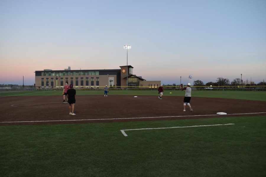 The Buffs take the mound for this years annual softball intramural league.