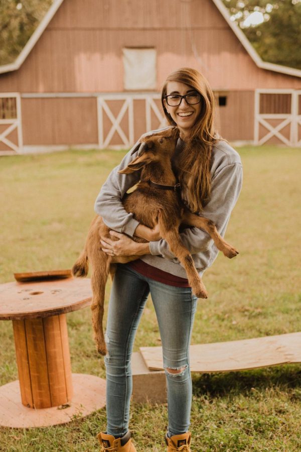 I am most grateful for the health of myself and my family, for the farm my husband and I just bought and all of our animals, and getting to graduate in December, said Rachelle Mandeville, a senior agricultural media and communications major.