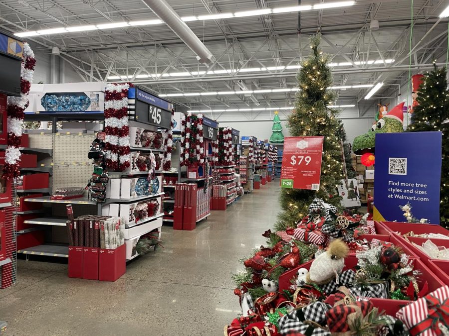 Many+stores+like+Walmart%2C+have+already+started+selling+Christmas+decorations+trying+to+get+customers+to+start+thinking+about+the+holiday+season+two+months+in+advance.