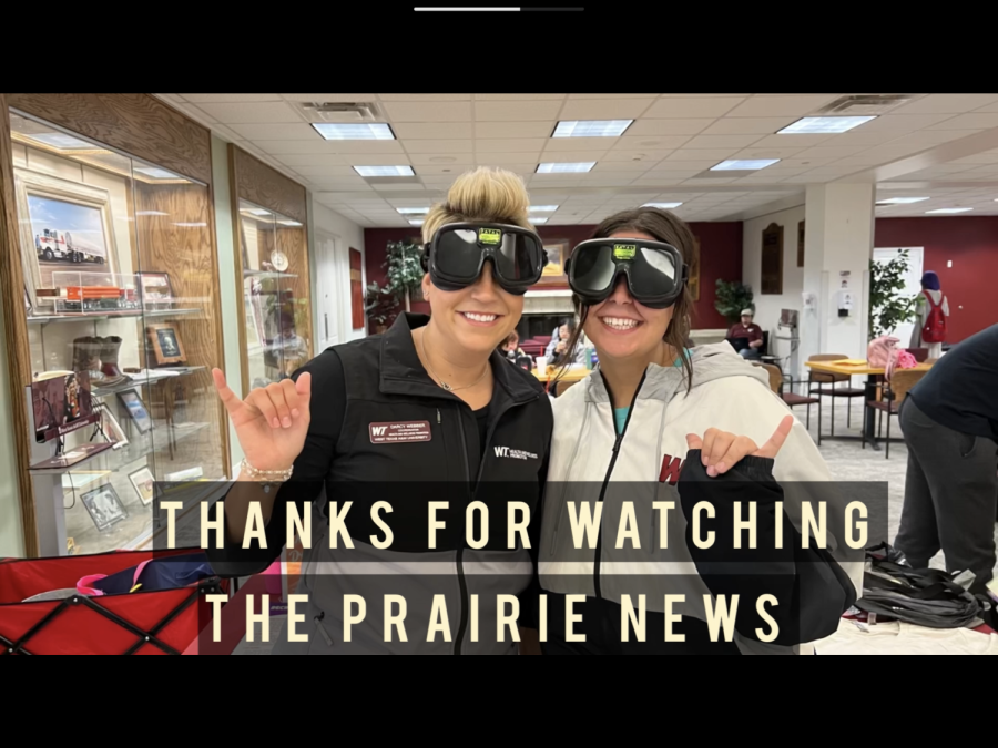 Darcy and Brandy wear Fatal Vision Marijuana goggles to spread awareness about drug abuse.