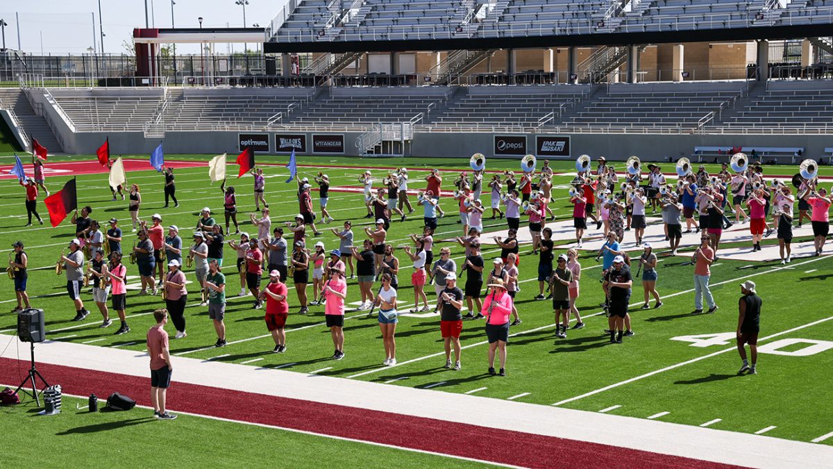 The Sound of West Texas marching band will take the field with a Metallica tribute at the 2023 home football games in Bain-Schaeffer Buffalo Stadium.