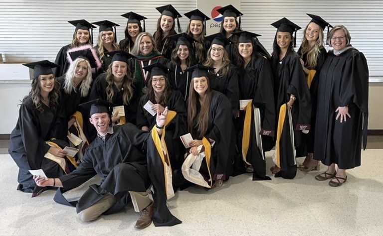 The+Masters+of+Science+in+Speech-Language+Pathology+graduating+class+of+2022.+Photo+provided+by+Hannah+Houser.