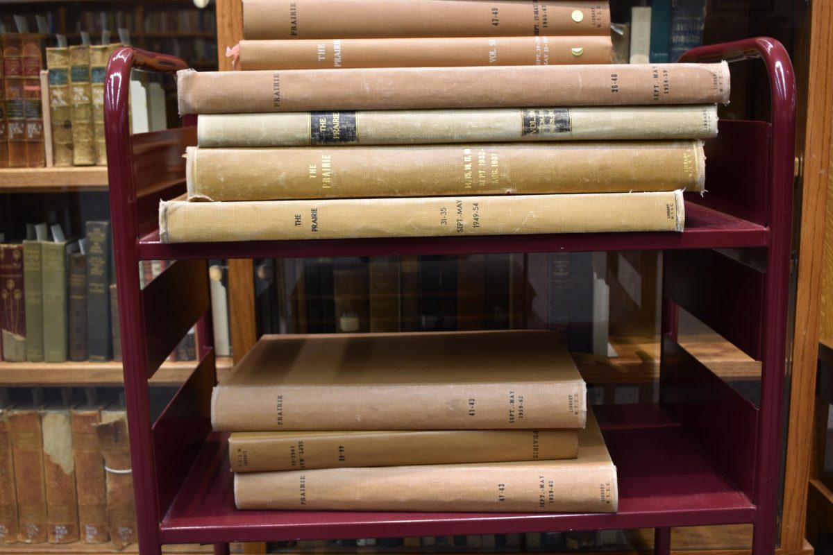 The Cornette Library houses the print editions of past issues of The Prairie. Student reporters at The Prairie News have covered some chilling topics, including rumors of ghosts on campus.