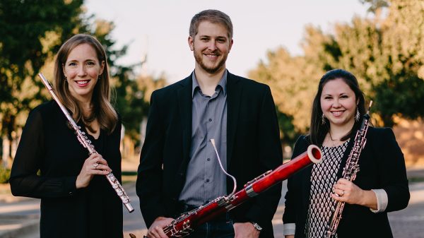 The Elicio Winds recently released its debut recording, “Convergence: Music & Cultural Legacy. Members are, from left, Dr. Virginia Broffitt Kunzer, Dr. Conor Bell and Dr. Kathleen Carter Bell.