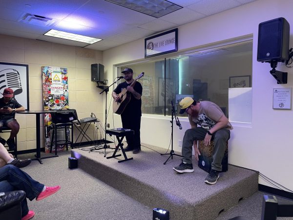 Luis Torres (left) and Andrew Merrell (right) represent Plemons Bridge at the KWTS Live Lounge